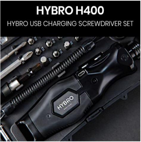 HYBRO H400 USB Rechargeable Cordless Screwdriver Set